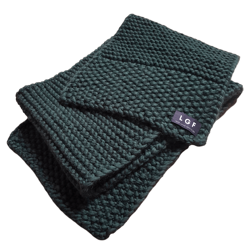 MINO (maxi scarf) - Large écharpe en laine fait main style plaid - LGF